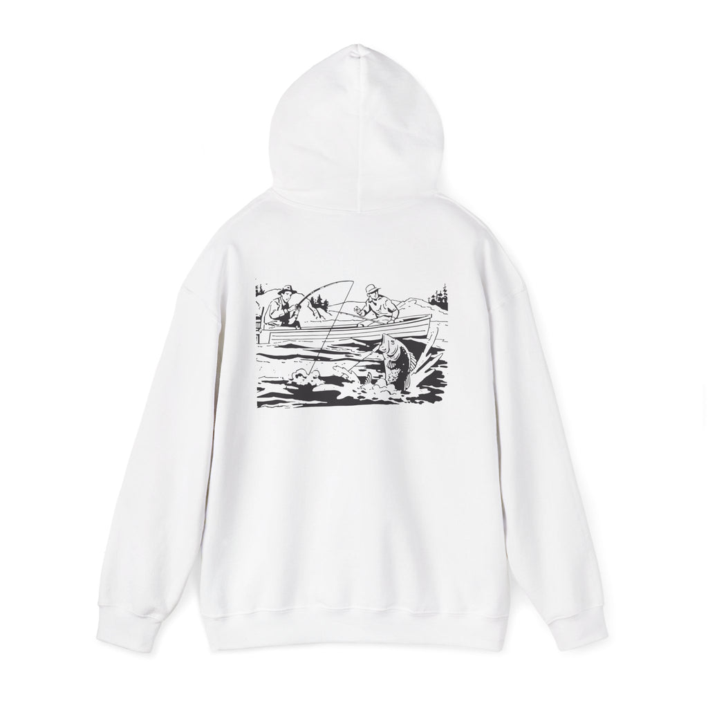 Fishing Hoodie - The Good Ole Days Unisex Heavy Blend™ Hooded Sweatshirt by Bray Outdoors