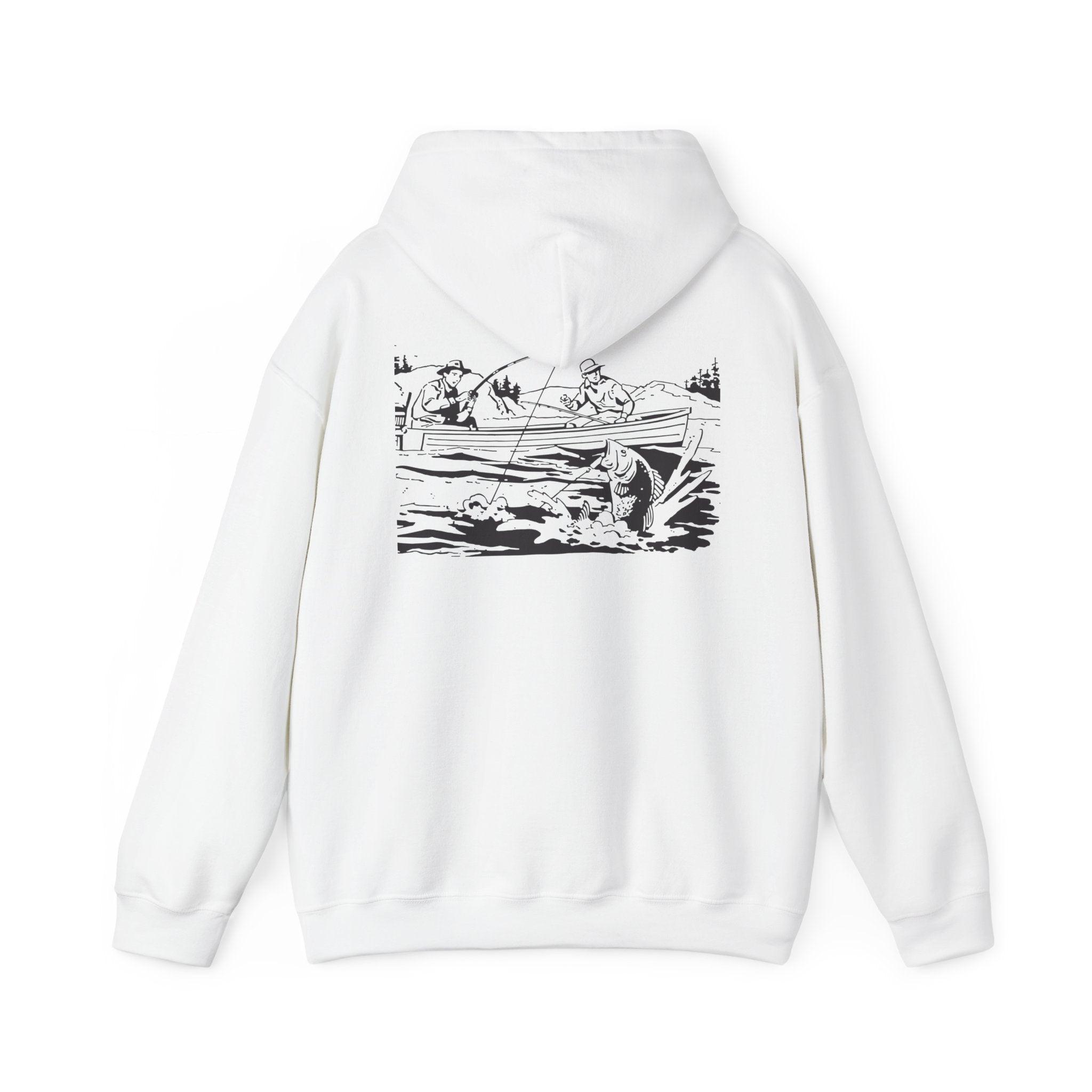 Fishing Hoodie - The Good Ole Days Unisex Heavy Blend™ Hooded Sweatshirt by Bray Outdoors