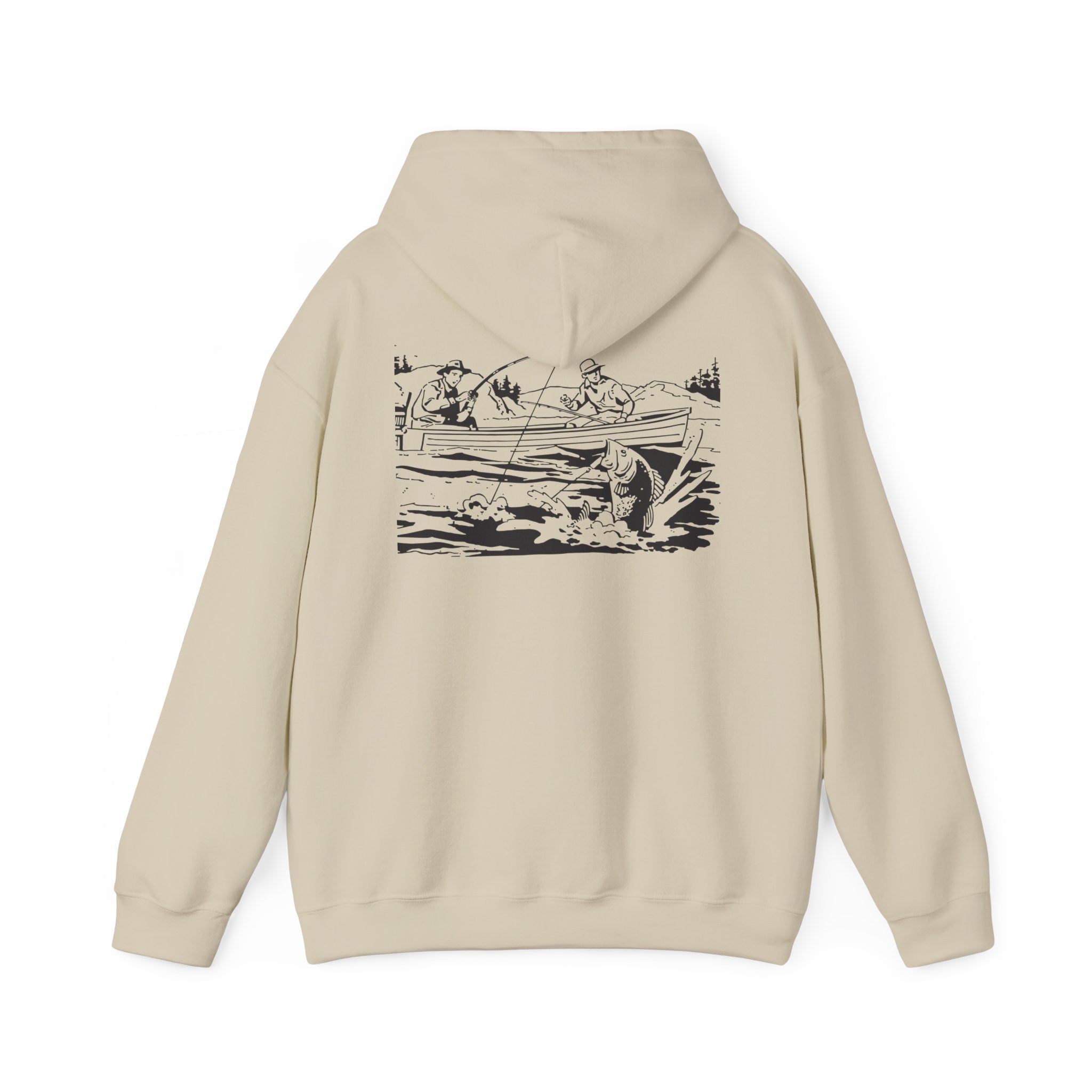Fishing Hoodie - The Good Ole Days Unisex Heavy Blend™ Hooded Sweatshirt by Bray Outdoors