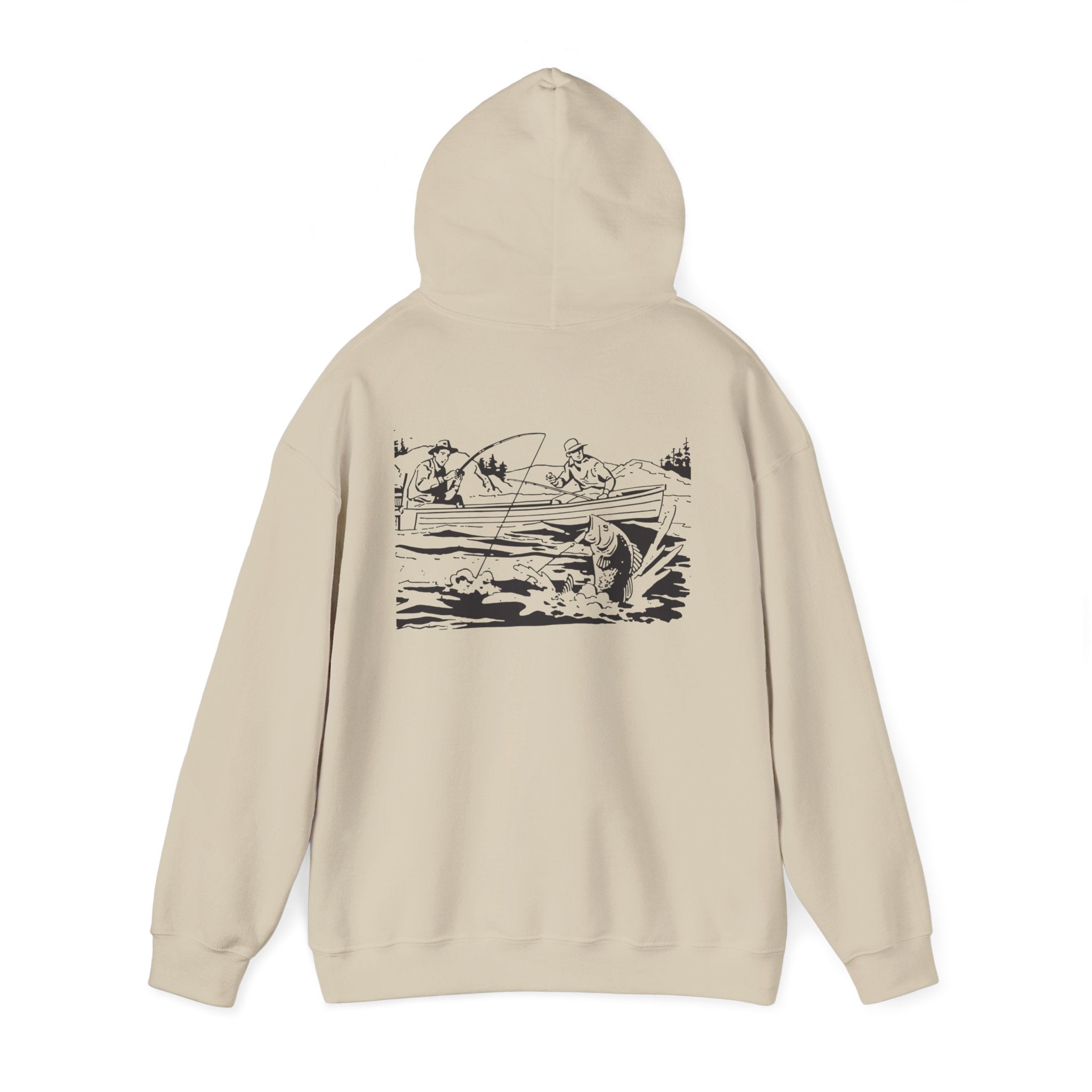 Fishing Hoodie - The Good Ole Days Unisex Heavy Blend™ Hooded Sweatshirt by Bray Outdoors